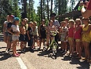Более ста отдыхающих в летнем лагере детей приняли участие в профилактической акции донской Госавтоинспекции