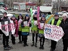 Донские школьники призывают участников дорожного движения быть  внимательными на пешеходных переходах 