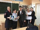 Сотрудники региональной Госавтоинспекции рассказали обучающимся   правовых "полицейских  классов"   об истории образования  службы