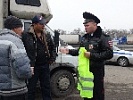 Донские автоинспекторы проводят разъяснительную работу с участниками дорожного движения на федеральной трассе «Дон»